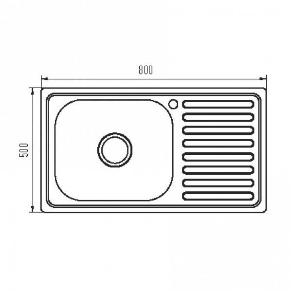 Мийка кухонна Zerix Z8050L-08-180E (Satin) (ZS0595)