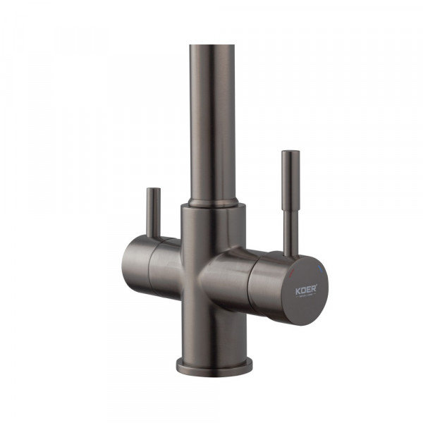 Змішувач для кухні Koer KB-72025-07 з виходом для питної води (вилив - пружина) (KR5016)