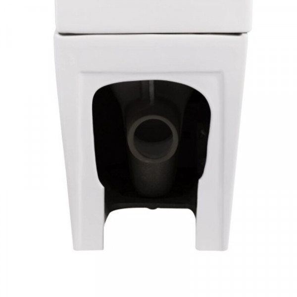 Чаша унітазу-компакту Mixxus Premium Quadro-0402-R Bowl 675х390х855 Rimless без сидіння (MI8340)