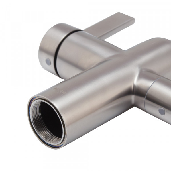 Змішувач для кухні з виходом для питної води Koer KI-72020-02 (з нерж. сталі) (KR4797)