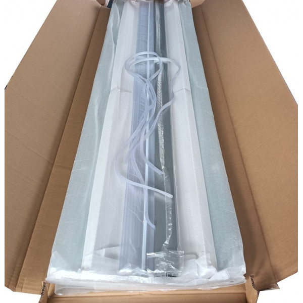 Бокс душовий без гідромасажу Mixxus STRONG SB01-90x90x215-FB SATIN з високим піддоном (MI6884)