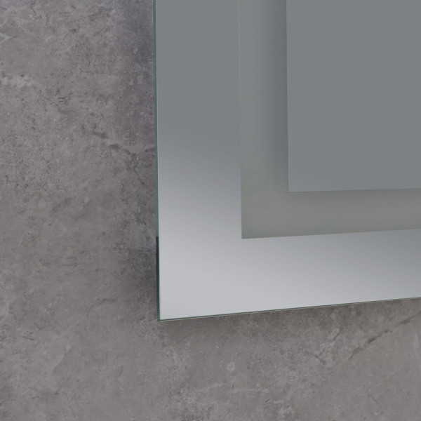 Дзеркало Mixxus HARD MR07-80x50 з Led Touch, Anti-fog, димером, регулятором яскравості (MI6658)