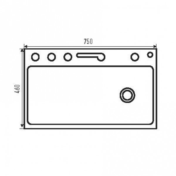 Мийка Zerix ZH7546-SET-02 DECOR NANO-BLACK з вбудованим змішувачем (ZM5576)