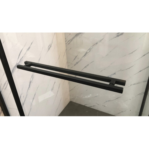 Душова кабіна без піддону Mixxus Premium Quadro SC01-90x90x195-TR Black прозоре скло 6мм (MI8292)