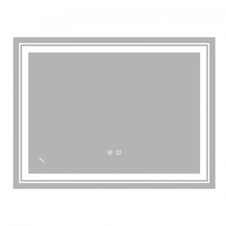 Дзеркало Zerix Alive MR06-80x60-REVERSE з LED Touch, Anti-fog, димером, регулятором яскравості (ZX6062)