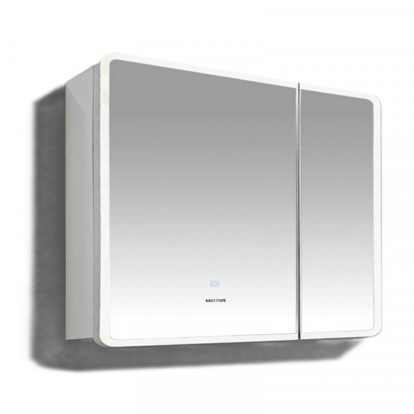 Дзеркальна шафка Mixxus Premium Olivary CM01-80x70x13 з LED Touch, димером, регулятором яскравості (MI8296)