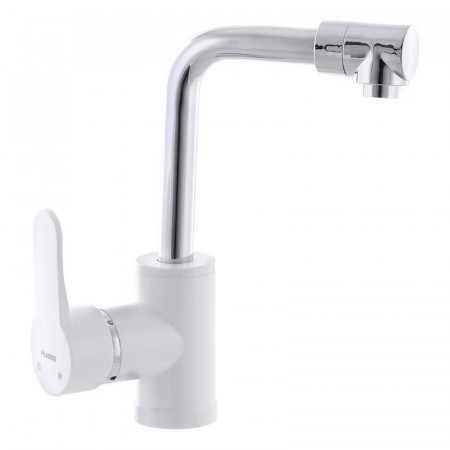 Змішувач для кухні Plamix Mario-001 White (без підводки) (PM0556)