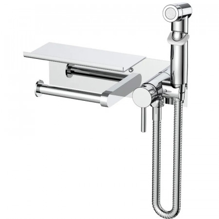 Змішувач для гігієнічного душу Mixxus Premium HANS 069 з тримачем для туалетного паперу (MI6785)