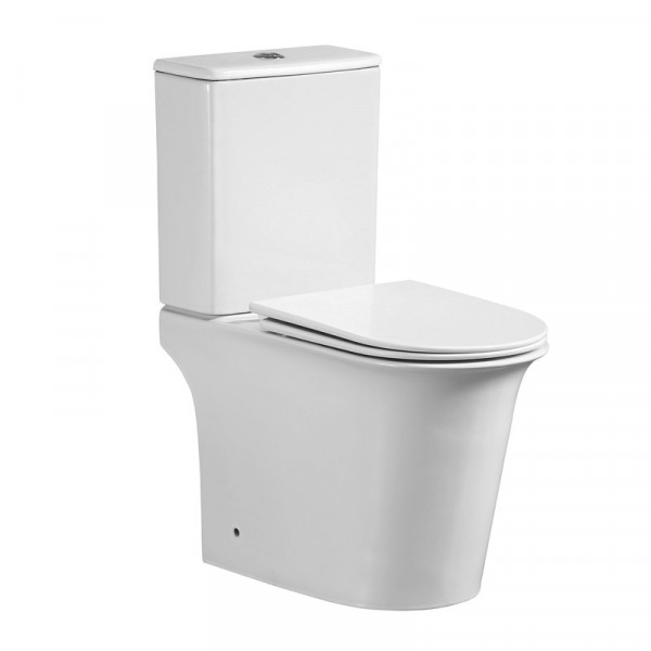 Чаша унітазу-компакту Mixxus Wave-0405-R Bowl 630х350х795 Rimless без сидіння (MI8363)