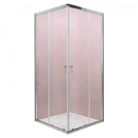 Душова кабіна без піддону MIXXUS CUBIC SC01-90x90x185-TR CHROME прозоре скло 4мм NEW (MI8366)