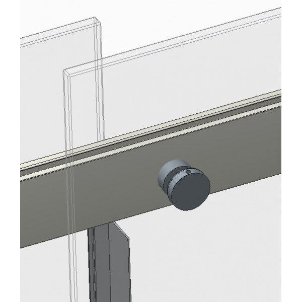 Двері в нішу Koer SR SD01-140x200-TR-01 прозоре скло Easy Clean 8мм, хром (KR5380)