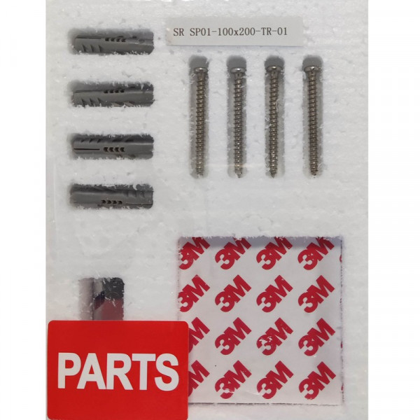 Душова перегородка Koer SR SP01-100x200-TR-01 Walk-In прозоре скло Easy Clean 8мм, хром (KR5393)