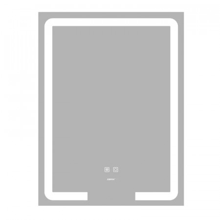 Дзеркало Zerix Prime MR02-60x80 з LED Touch, Anti-fog, димером, регулятором яскравості (ZX6051)