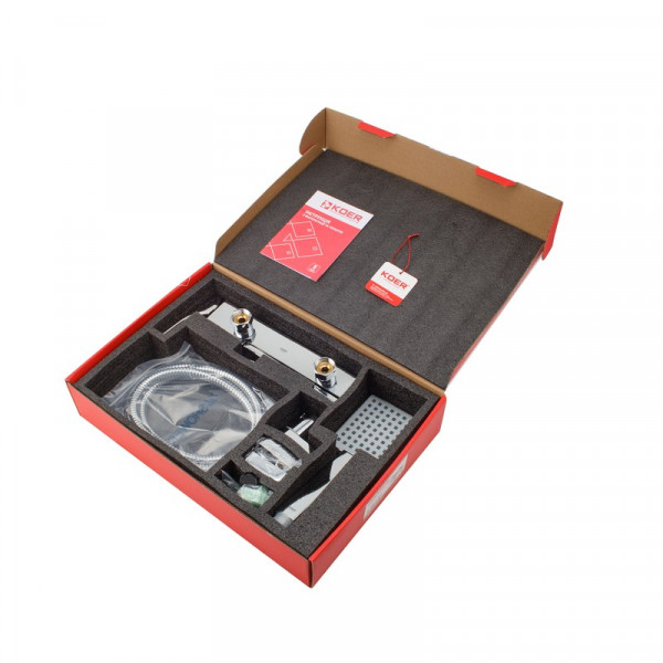 Змішувач для ванни з коротким виливом Koer KB-41010-01 (Колір хром) (KR3484)