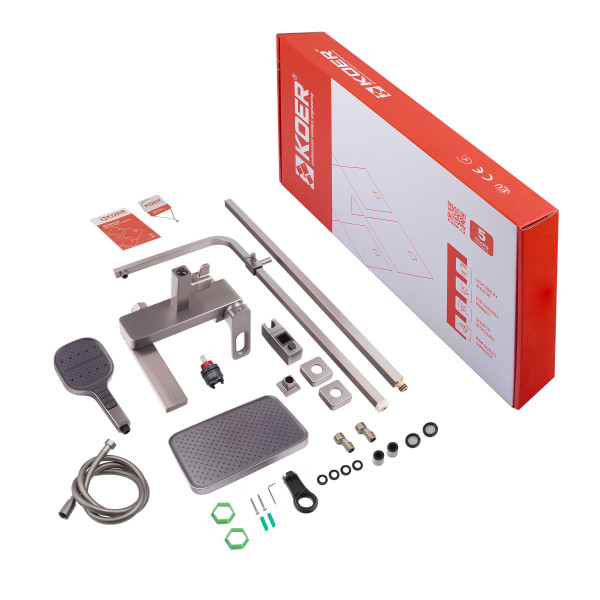 Душова колона зі змішувачем Koer KB-56031-07, 3 функції (KR5440)