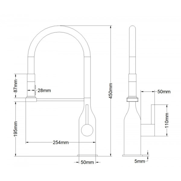 Змішувач для кухні Mixxus Premium Summer 017 BLACK REFL.BLACK (MI6961)