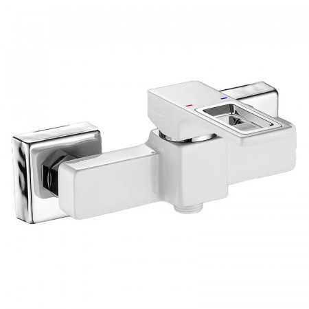 Змішувач для душової кабіни Mixxus Premium DANTE 003 White-Chrome (MI6793)