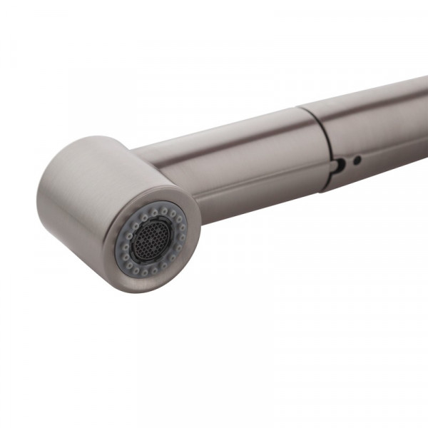 Змішувач для кухні з висувним виливом Koer KI-70021-02 (з нерж. сталі) (Колір нерж) (KR4798)