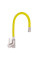Змішувач для кухні Zerix LR74004-4 з жовтим гнучким виливом (LL1477)