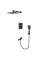 Вбудована душова система Mixxus Premium DALI 009 INNER BOX Black (MI6755)