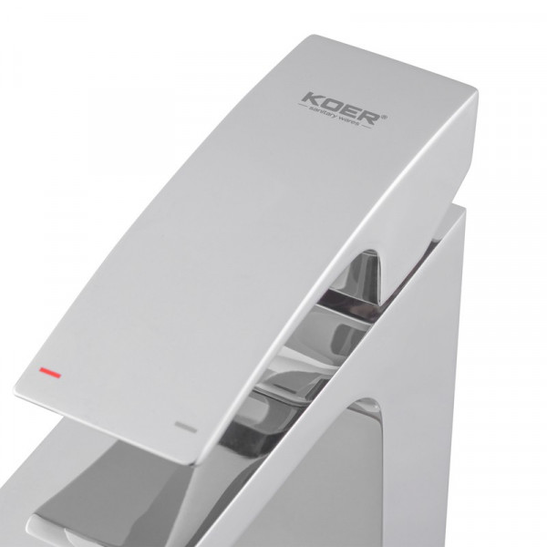 Змішувач для умивальника Koer KB-13007-01 високий (Колір хром) (KR3444)