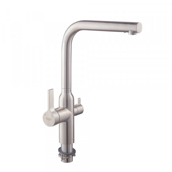 Змішувач для кухні з виходом для питної води Koer KI-72020-02 (з нерж. сталі) (KR4797)