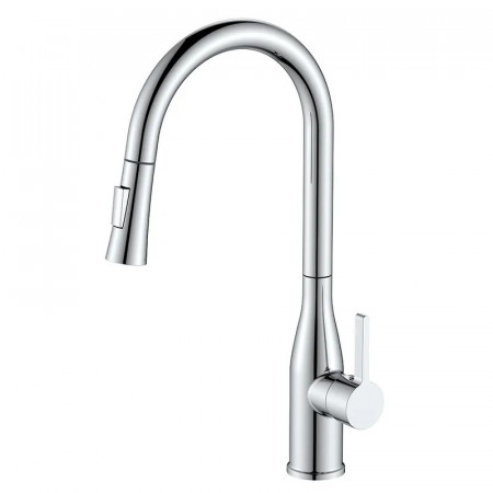 Змішувач для кухні з висувним виливом MIXXUS PREMIUM SUMMER 014 (Колір хром) (MI8281)