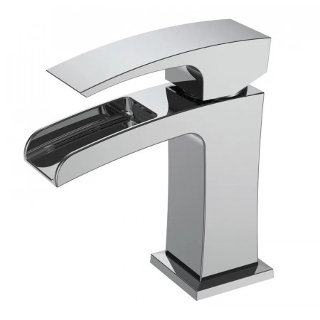 Змішувач для умивальника Koer KB-14007-01 водоспад (Колір хром) (KR3446)