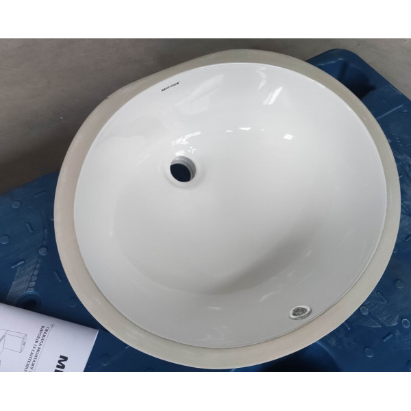 Раковина врізна під стільницю MIXXUS PREMIUM TOPPER-1701 495х405х205mm з переливом (MP6568)