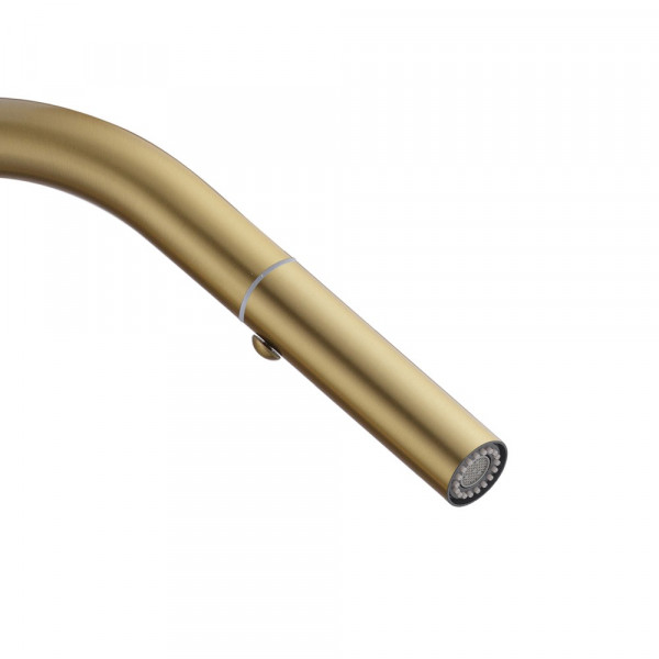 Змішувач для кухні Koer KI-70004-12 з висувним виливом (нерж. сталь) (KR5004)