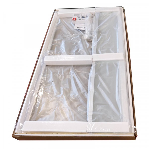 Шторки скляні на ванну Koer SR BS04-95x140-TR-01 прозоре скло 6мм, хром (KR5403)