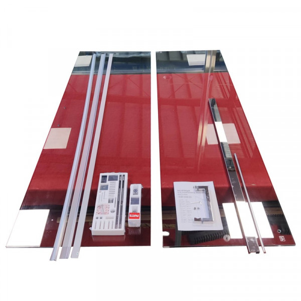 Двері в нішу Koer SR SD02-120x200-TR-01 прозоре скло Easy Clean 8мм, хром (KR5384)