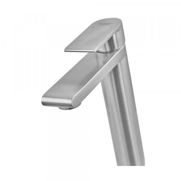 Змішувач для умивальника Koer KI-11015-02 високий (з нерж. сталі) (Колір нерж) (KR4782)