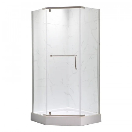 Душова кабіна з низьким піддоном MIXXUS LINES SCT01-90x90x198-TR CHROME прозоре скло 6мм NEW (в 2 ящ) (MI8370)