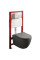 Комплект: Mixxus Premium Ellipse-SET-2101 Gray (в 2 ящ) Унітаз система змиву Tornado 3.0+ Інсталяція Koer KT-0404 + панель KT-0604-07 Gun Gray (MP6668)