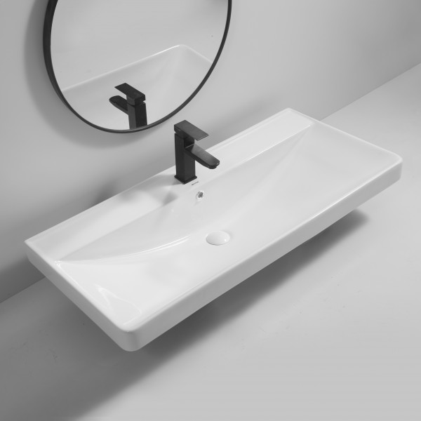 Раковина меблева MIXXUS PREMIUM STYLE-1504 1000х480х190mm з отвором під змішувач та переливом (MP6501)