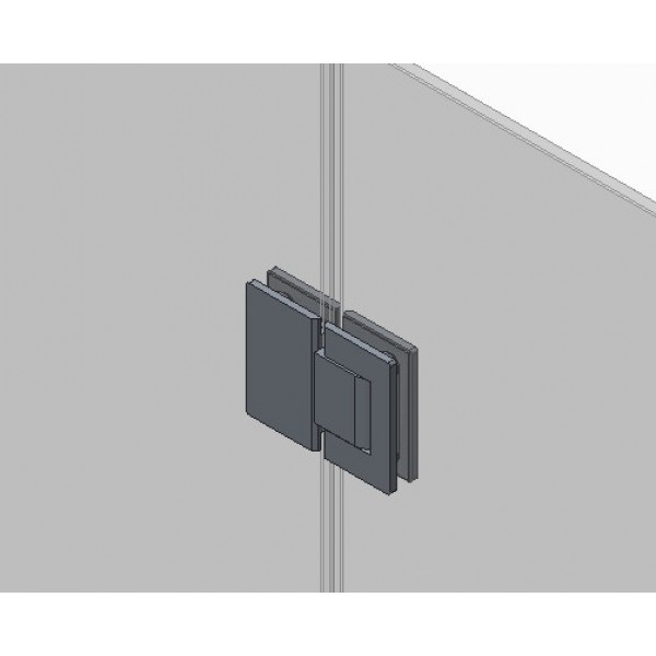 Бічна стінка до кабіни Koer SR SW04-90x200-TR-07 прозоре скло Easy Clean 10мм, графіт (KR5391)