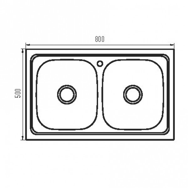 Мийка кухонна Zerix Z8050D-08-180MD Double (micro decor) (ZM0613)