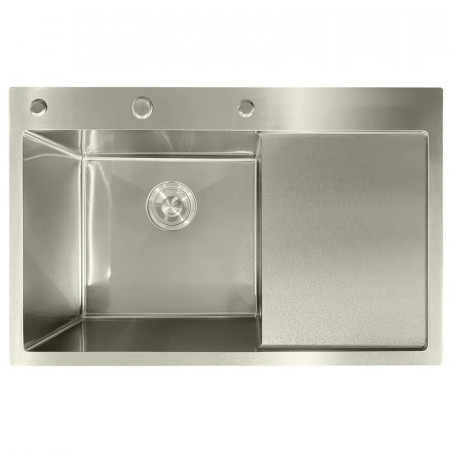 Мийка з нержавіючої сталі MIXXUS MH7849L NANO-SILVER (3.0/0.8) колір нержавійка (MI7048)