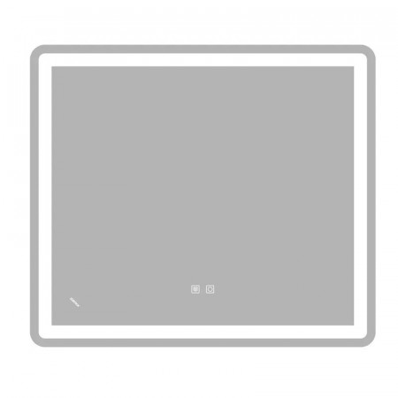 Дзеркало Zerix Mirra MR05-80x70-REVERSE з LED Touch, Anti-fog, димером, регулятором яскравості (ZX6057)