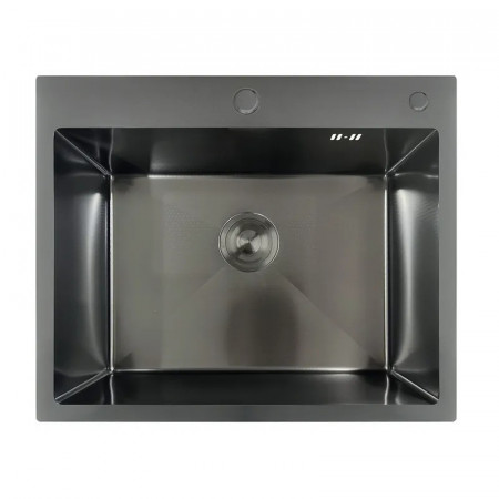 Мийка MIXXUS MH6050 DECOR GRAPHITE (MH6050 DECOR NANO-BLACK) (3.0/0.8) з нерж. сталі (колір графіт) (MX1934)