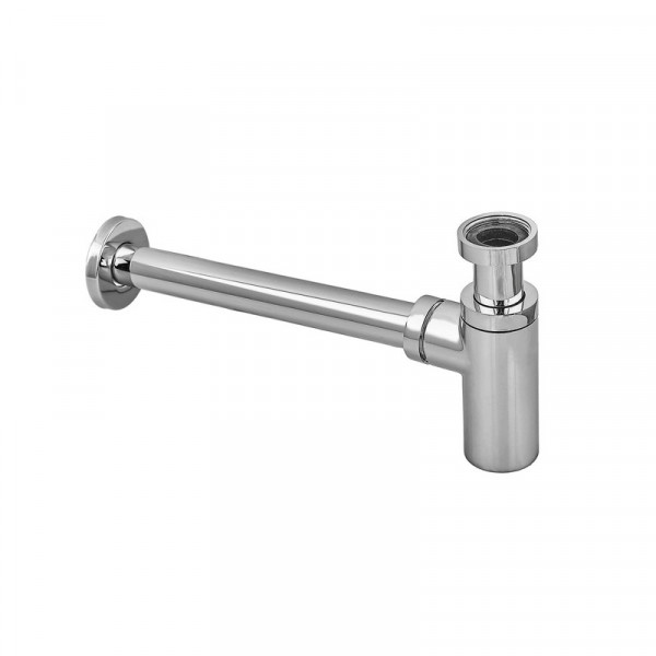 Сифон для раковини Koer BT-01-01 без випуску (під донний клапан) без ревізії (Колір хром) 1 1/4'' (KR3407)