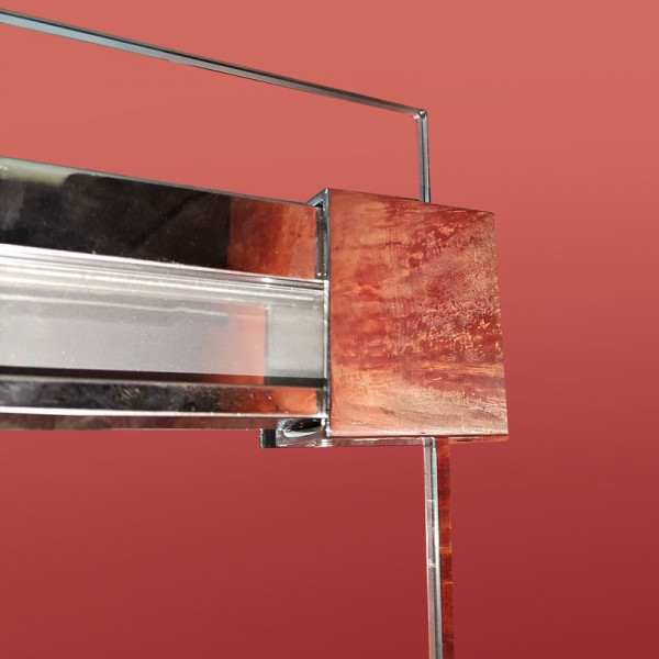 Двері в нішу Koer SR SD02-120x200-TR-01 прозоре скло Easy Clean 8мм, хром (KR5384)