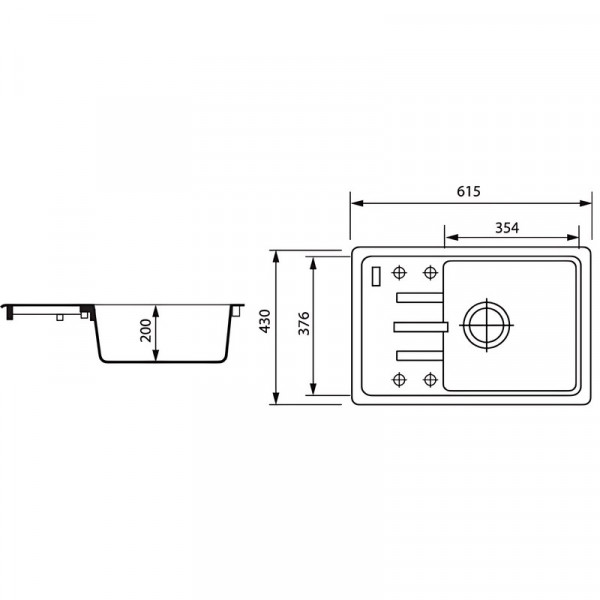Мийка кухонна Zerix ZS-6243S-06 Бежева (ZX4573)