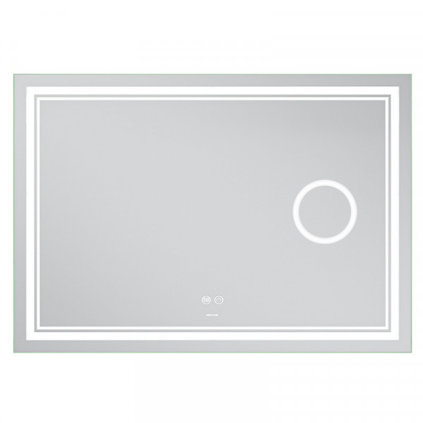 Дзеркало Mixxus Premium QUADRO MR20-120x80 з Led Touch, Anti-fog, димером, регулятором яскравості, лінзою (MP6624)