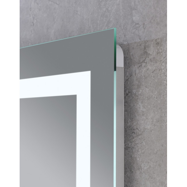 Дзеркало Mixxus HARD MR07-50x80 з Led Touch, Anti-fog, димером, регулятором яскравості (MX9992)