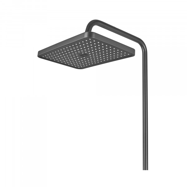 Душова колона зі змішувачем з кнопковим перемикачем з алюмінію ZERIX PBX-009-J GRAPHITE, 4 режими (ZX5851)