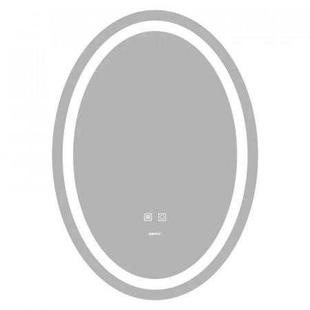 Дзеркало Zerix Fusion MV01-50x70 з LED Touch, Anti-fog, димером, регулятором яскравості (ZX6067)