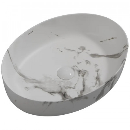 Раковина накладна MIXXUS PREMIUM ELLIPSE-0104 MARBLE 550х415х140mm (MP6554)
