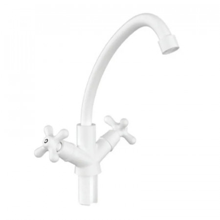 Змішувач для кухні Plamix Amax-271 White (без підведення) (PM0697)